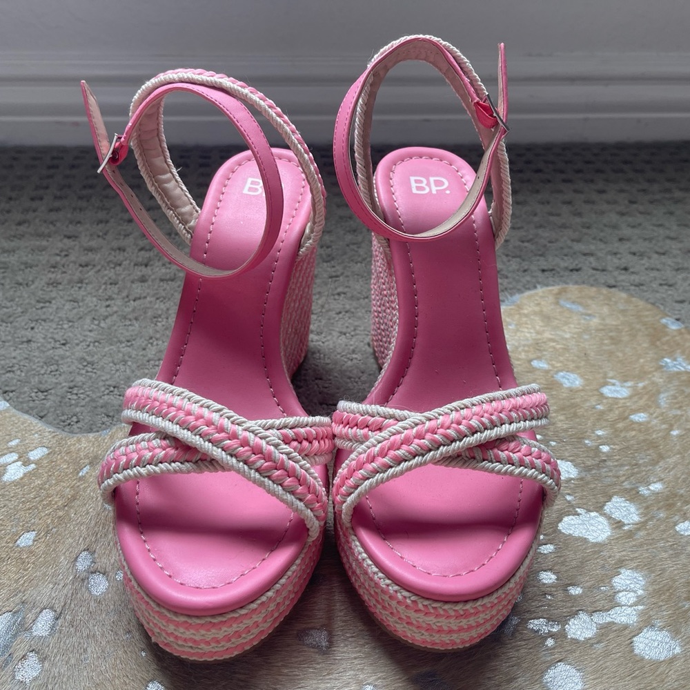 BP pink wedges in great condition!